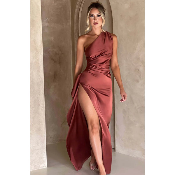 Glamorous One-Shoulder Gown